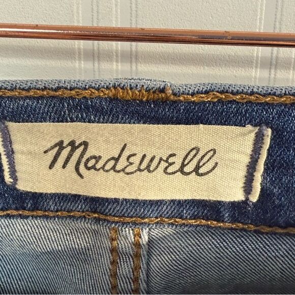 Madewell Blue Straight Leg Jeans with Lived-In Look - Picture 3 of 7